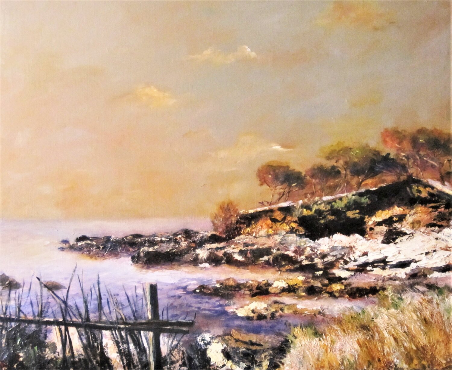 Crique de la Reine Jeanne Marie Josiane BLACHON Original painting for sale