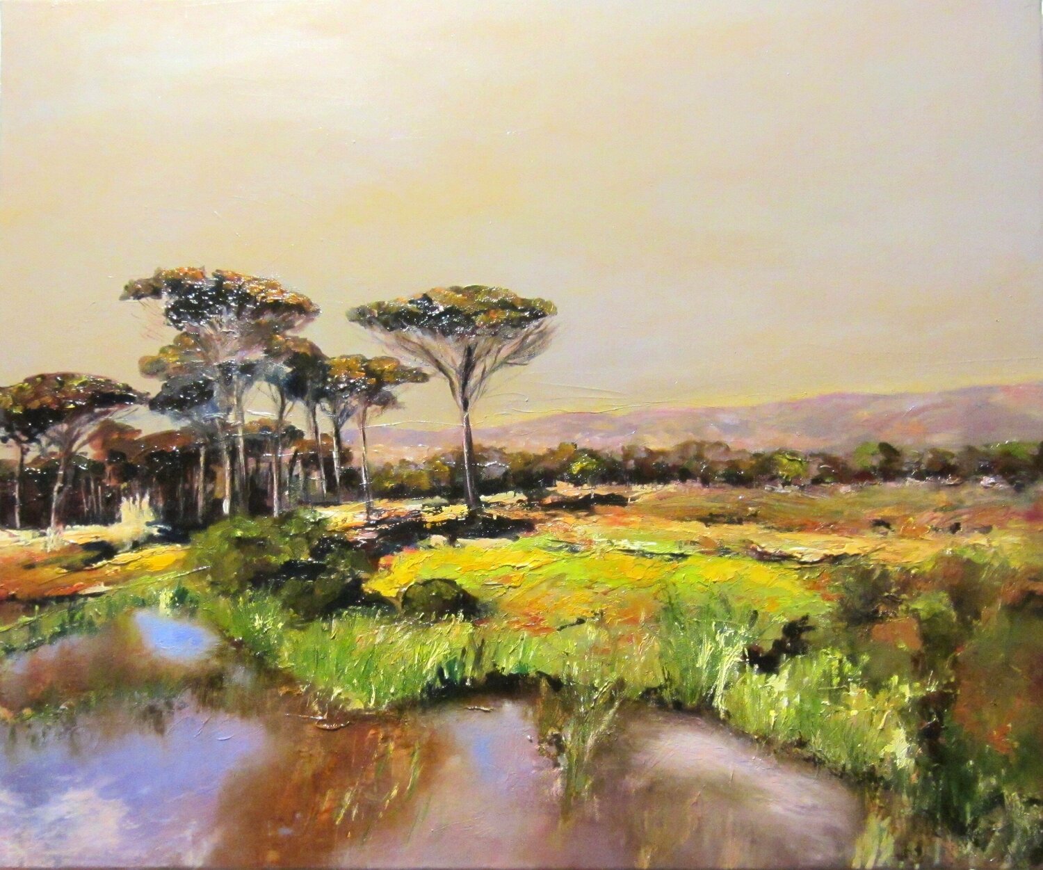 La forêt de Palayson Marie Josiane BLACHON Original painting for sale