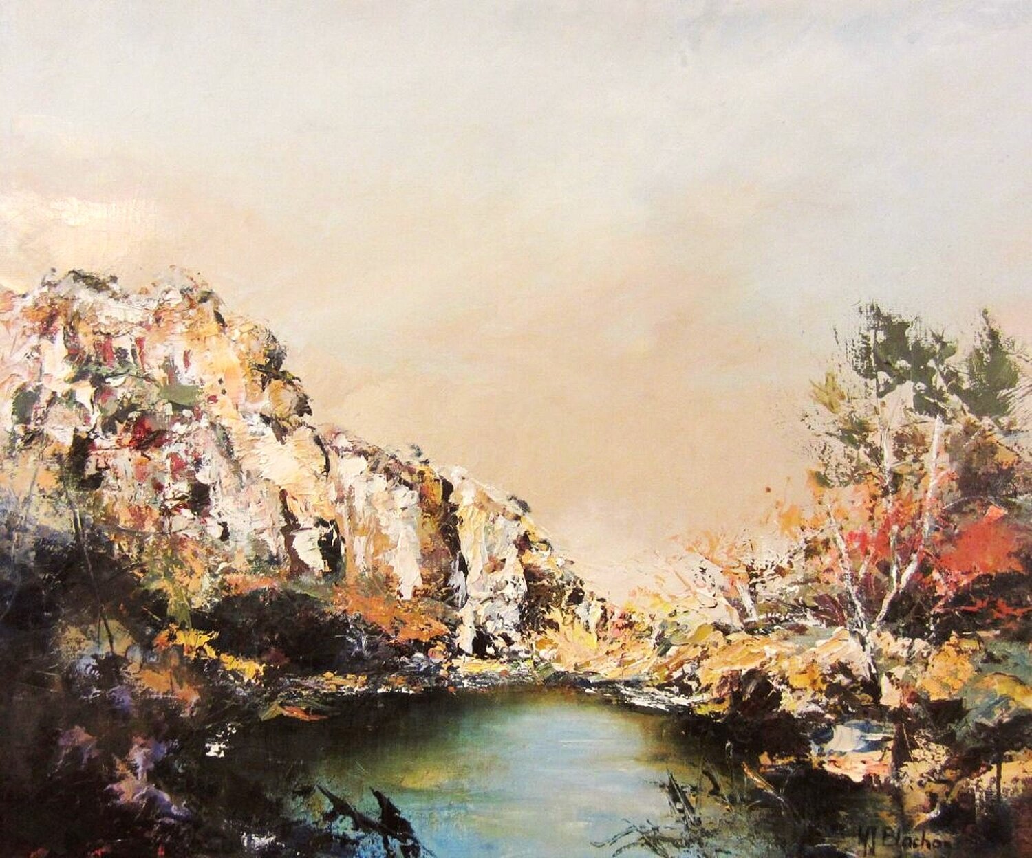 PAYSAGE DES MAURES N° 5 Marie Josiane BLACHON Original painting for sale