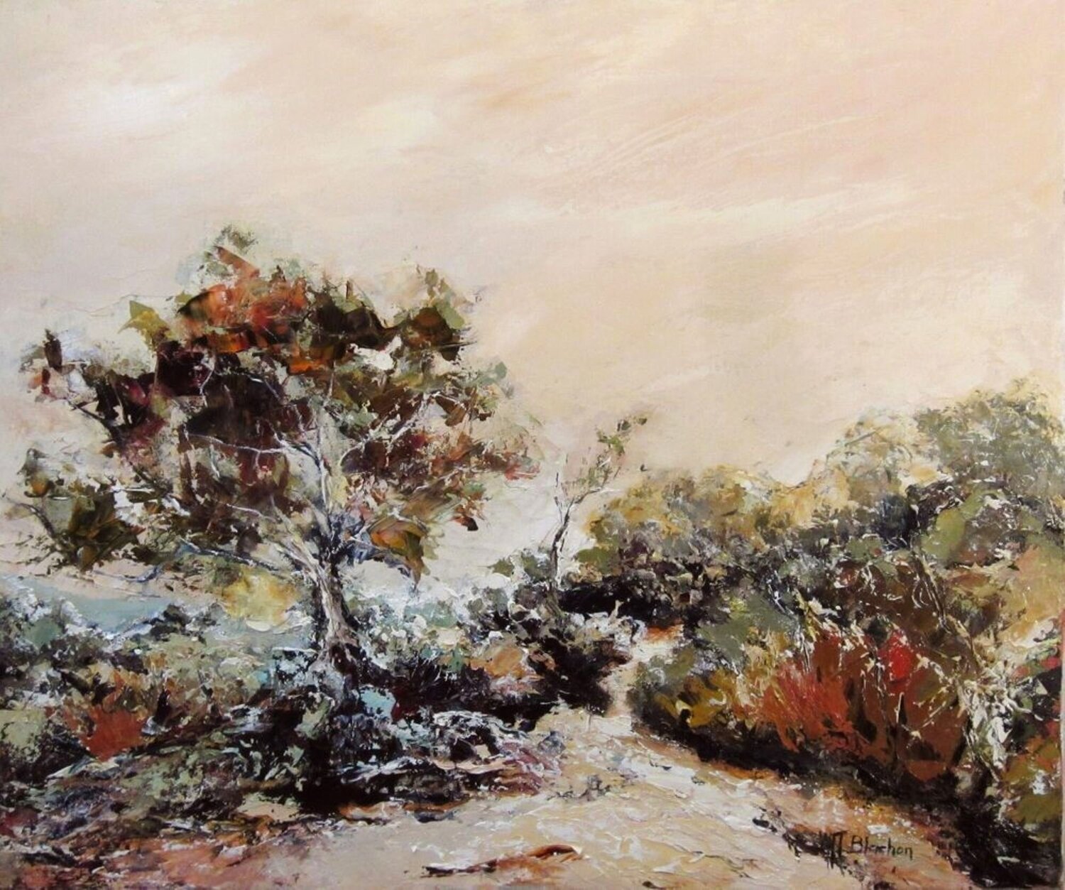 PAYSAGE DES MAURES N° 6 Marie Josiane BLACHON Original painting for sale