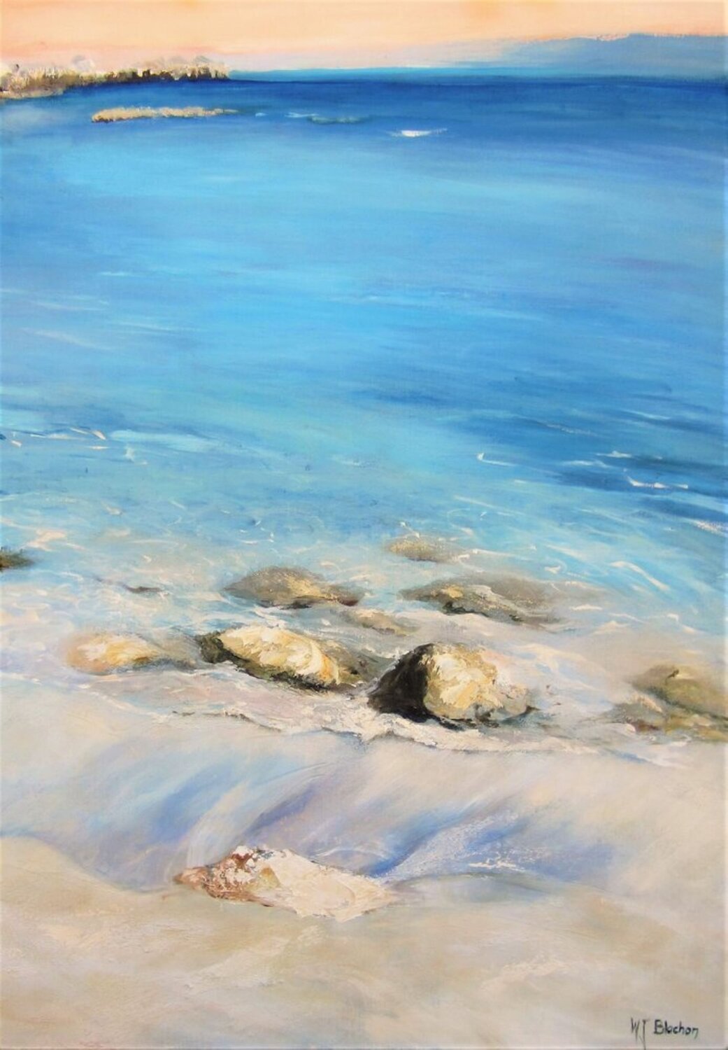 RIVAGE Marie Josiane BLACHON Original painting for sale