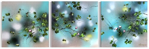 The Quiet Hours - Triptych by Anastassia Skopp, Painting for Sale on Select