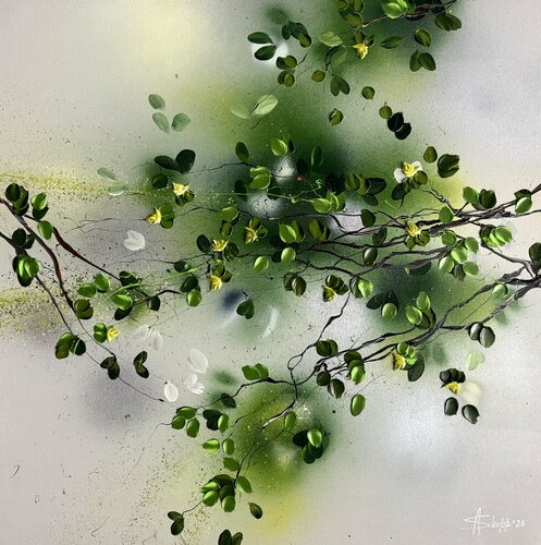 Through the Leaves by Anastassia Skopp, Painting for Sale on Select