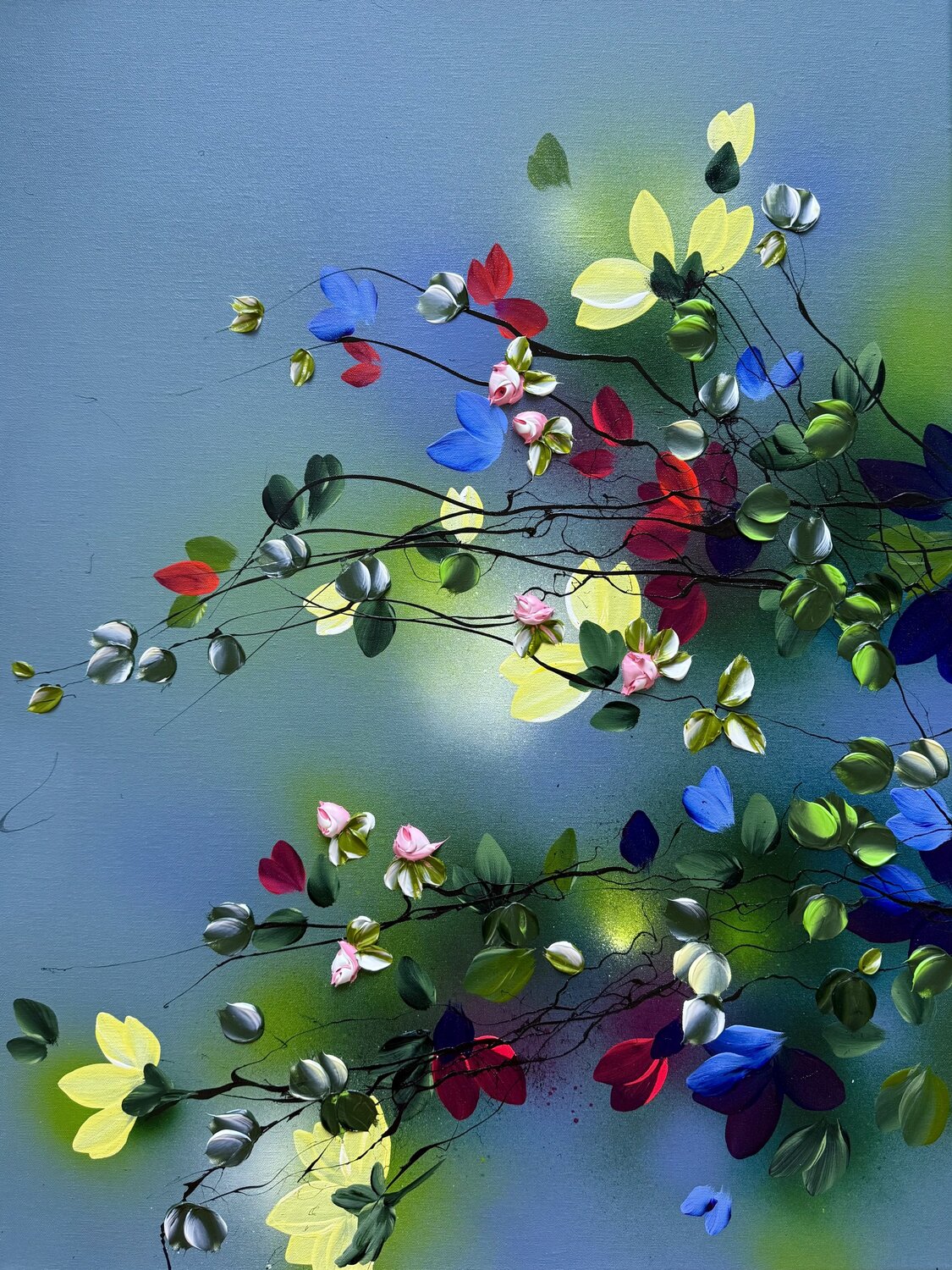 Fragments of a Garden #3 Anastassia Skopp Original painting for sale