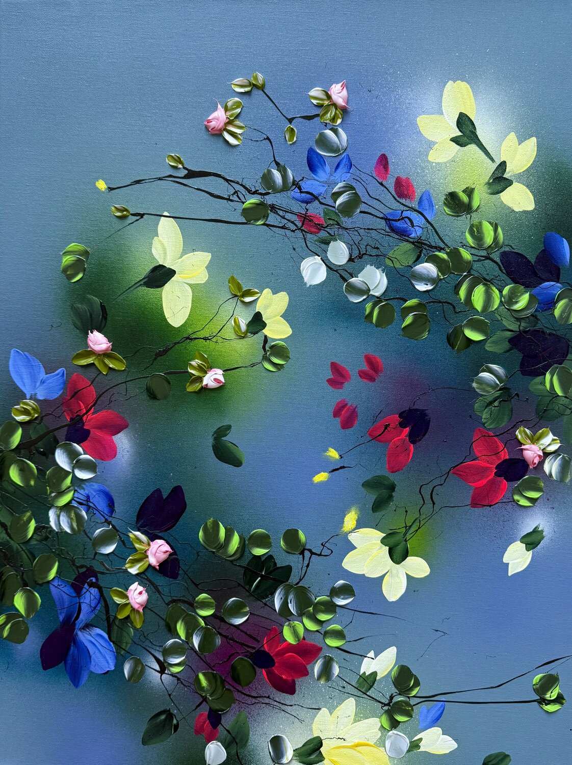 Fragments of a Garden #2 Anastassia Skopp Original painting for sale