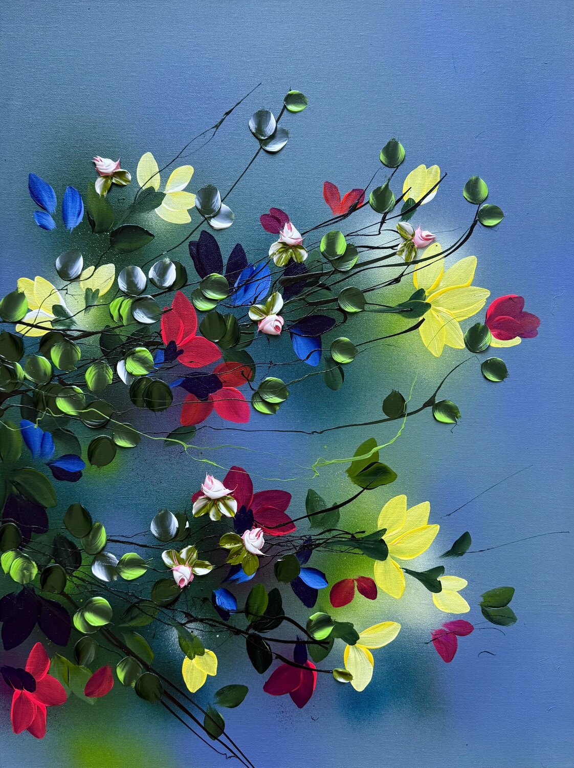 Fragments of a Garden #1 Anastassia Skopp Original painting for sale