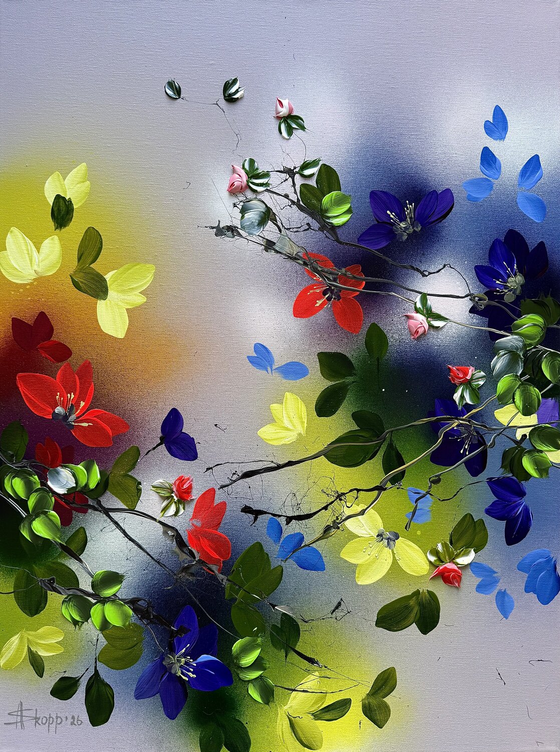 Where Colours Meet Anastassia Skopp Original painting for sale