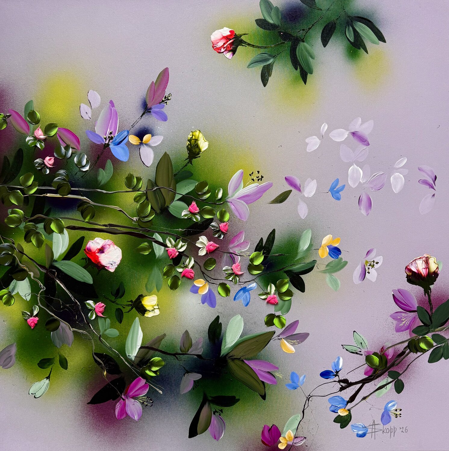Ash Pink Release Anastassia Skopp Original painting for sale