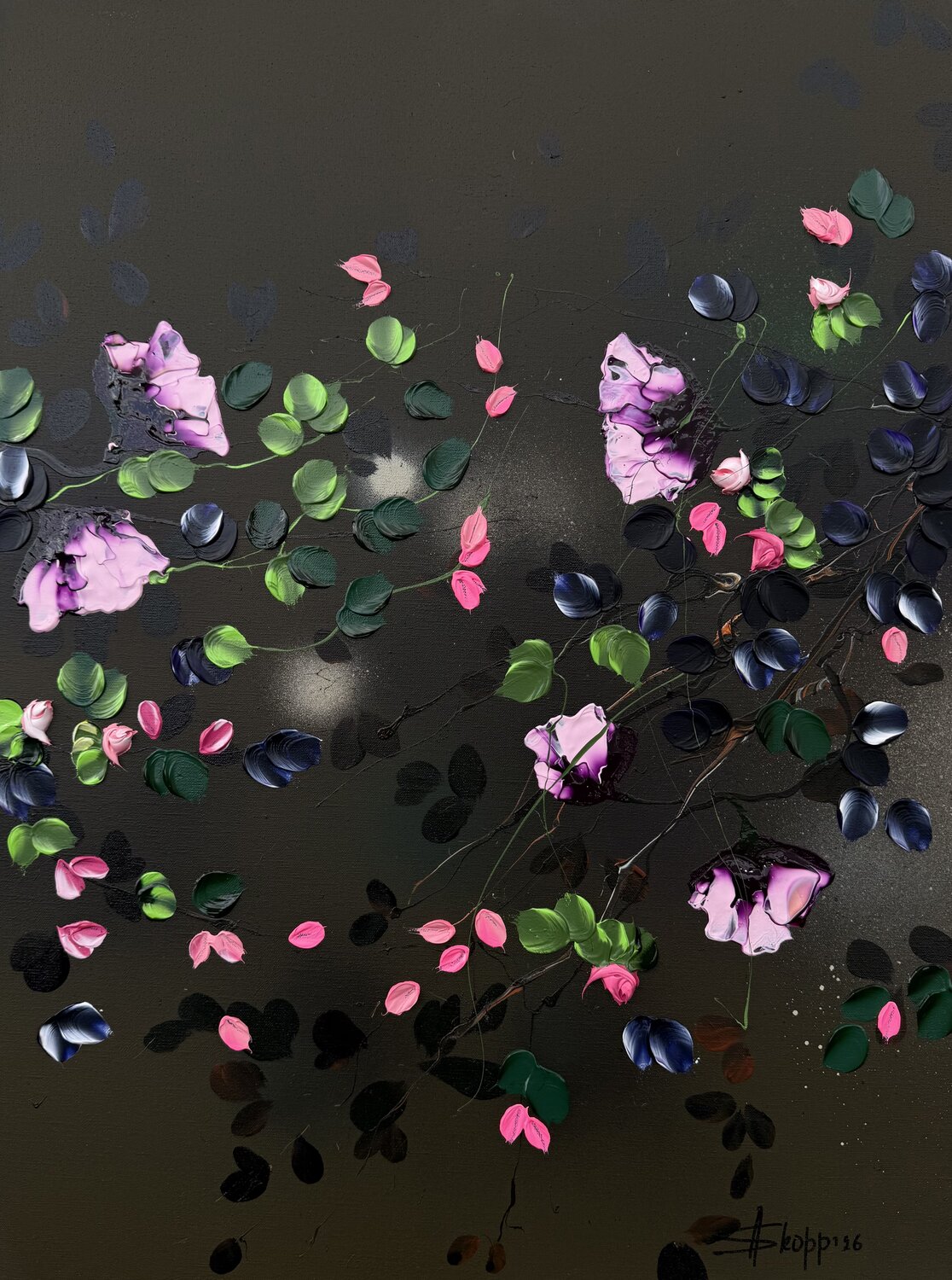 Smoked Rose Anastassia Skopp Original painting for sale
