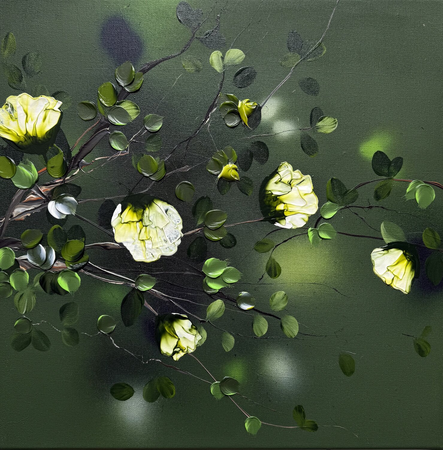 Jade Green II Anastassia Skopp Original painting for sale