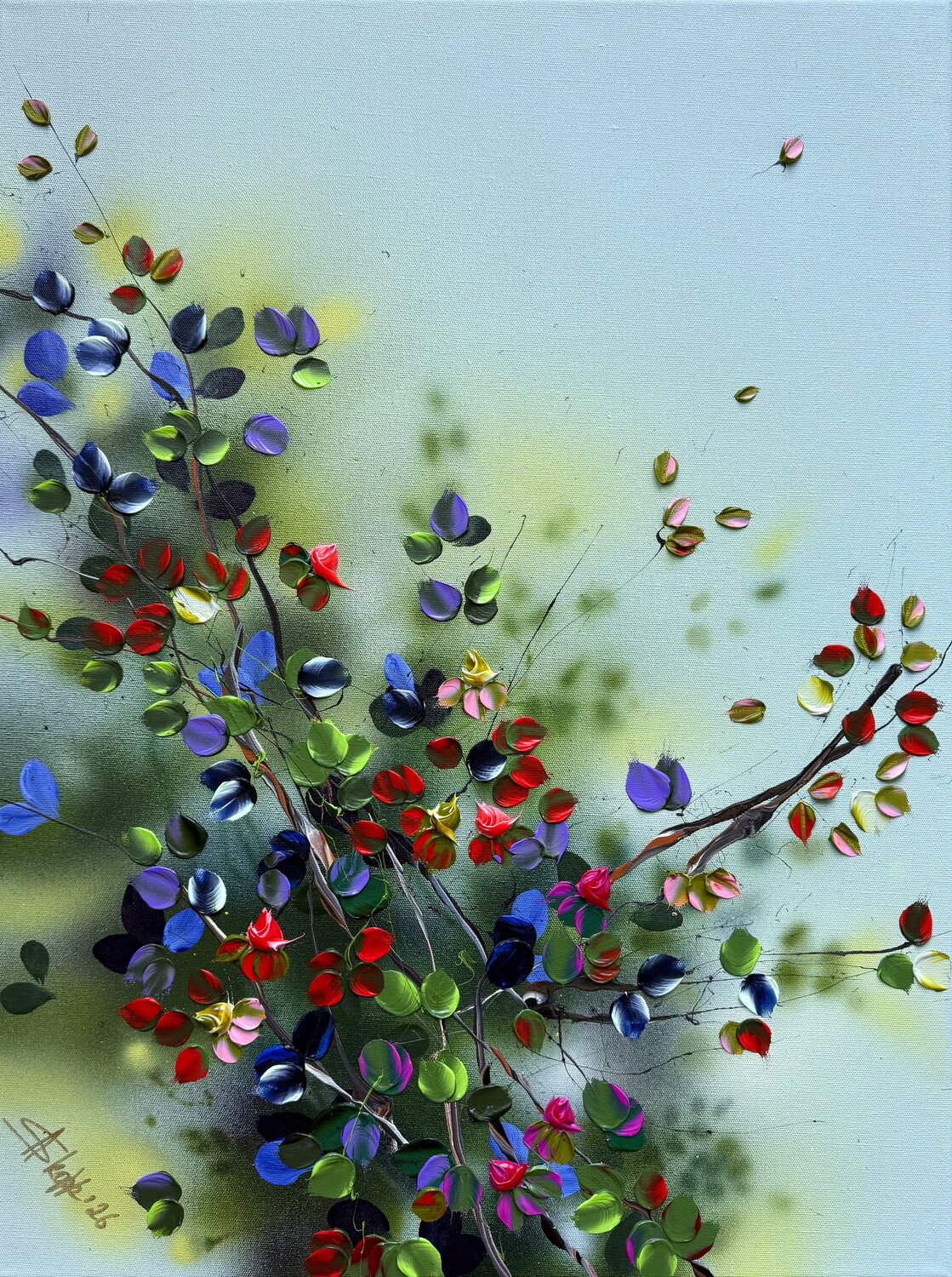 Confetti Season Anastassia Skopp Originalgemälde zu verkaufen