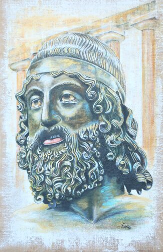 BRONZO DI RIACE A by ELVIRA SIRIO, Painting for Sale on Select