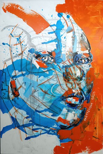 Robot Albino by Viktoriia Kartashova, Painting for Sale on Select