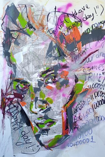 Survival instinct technology by Viktoriia Kartashova, Painting for Sale on Select