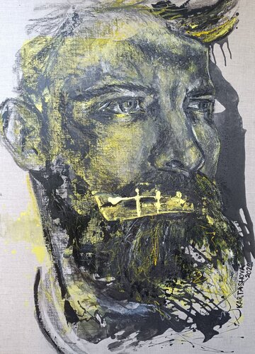 Azov. Difficult to be silent. War in Ukraine by Viktoriia Kartashova, Painting for Sale on Select