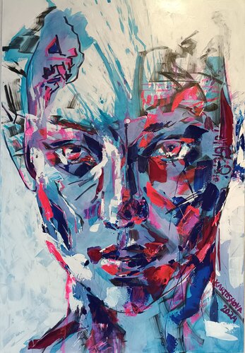 At the crossroads of World by Viktoriia Kartashova, Painting for Sale on Select