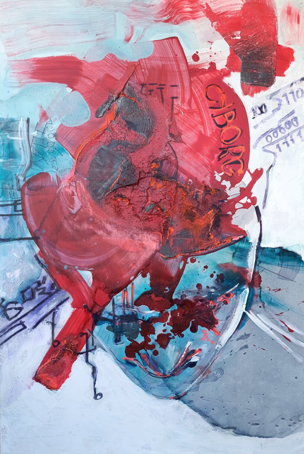Deep dive in brain. Viktoriia Kartashova Original painting for sale