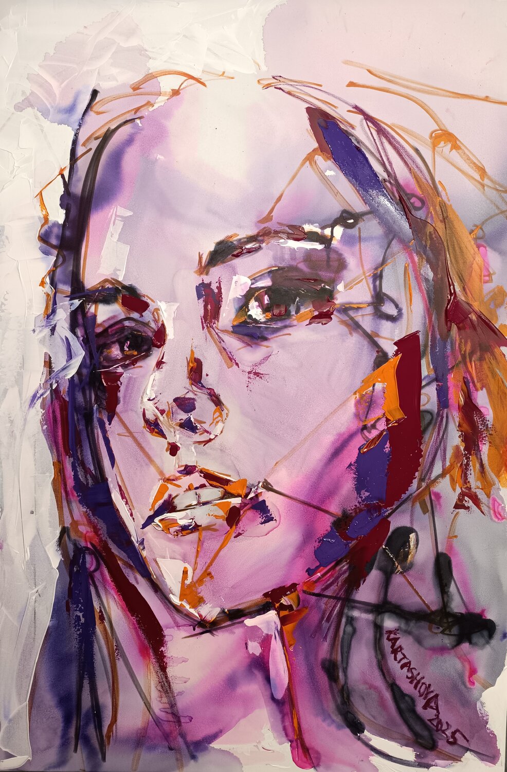 Never wanted strength Viktoriia Kartashova Original painting for sale