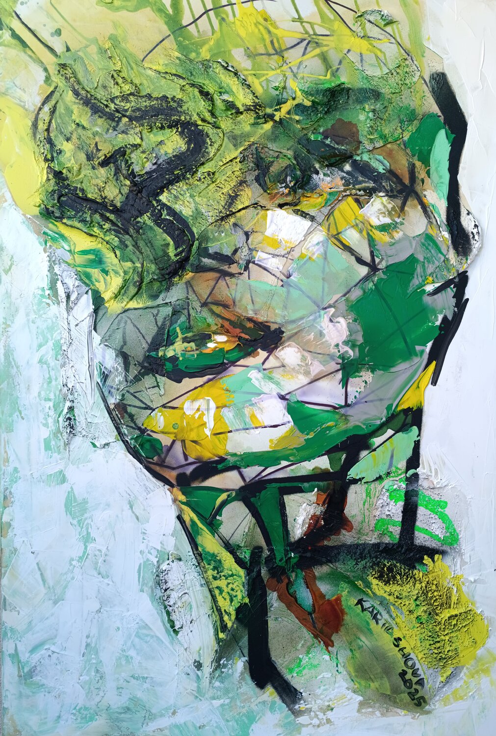 Inner storm Viktoriia Kartashova Original painting for sale