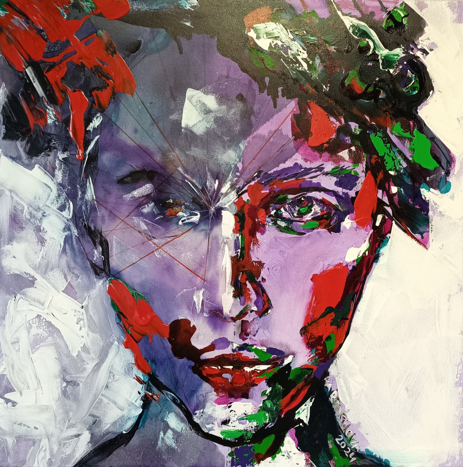 Altered consciousness Viktoriia Kartashova Original painting for sale