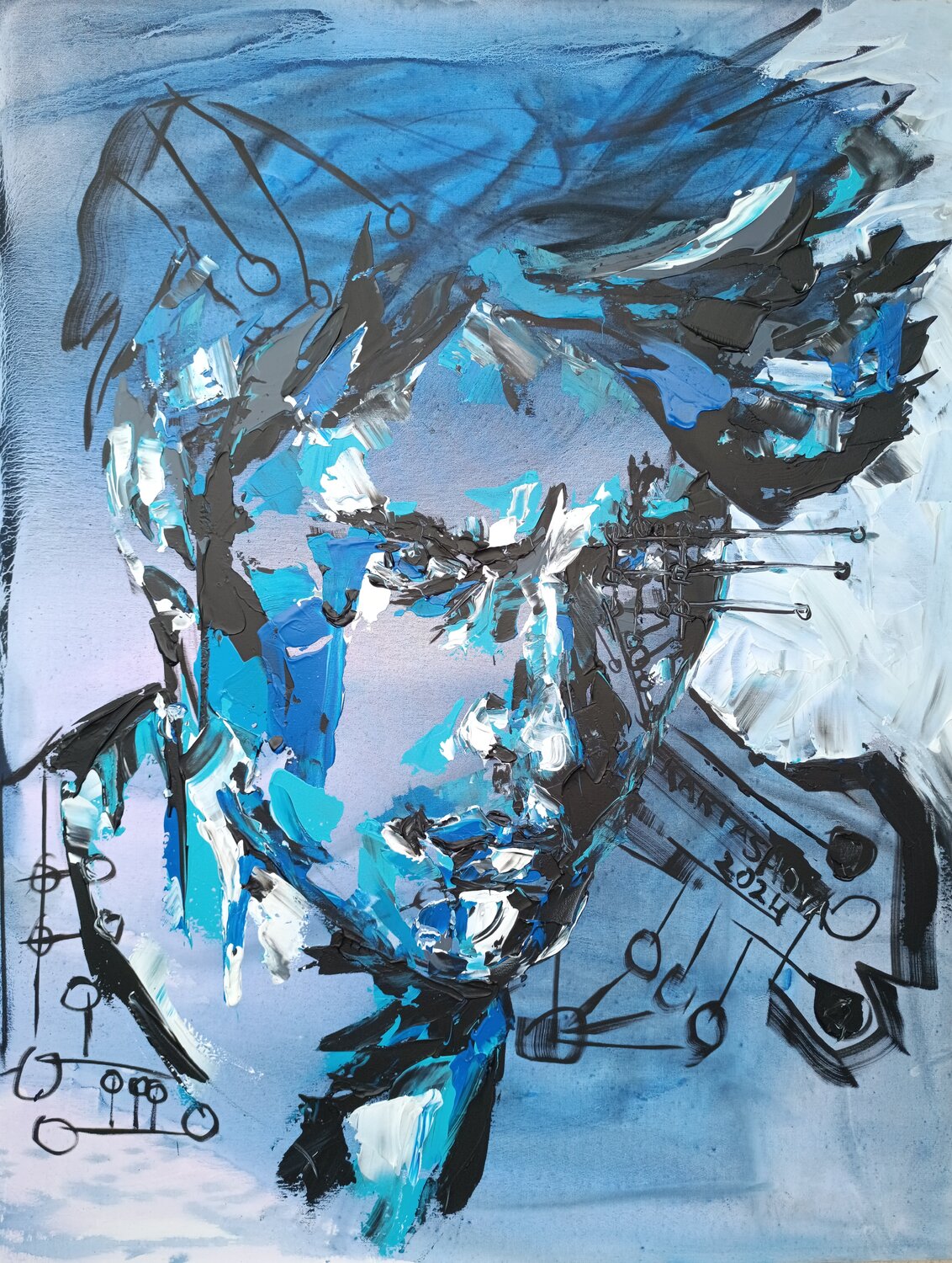 Face of solution Viktoriia Kartashova Original painting for sale