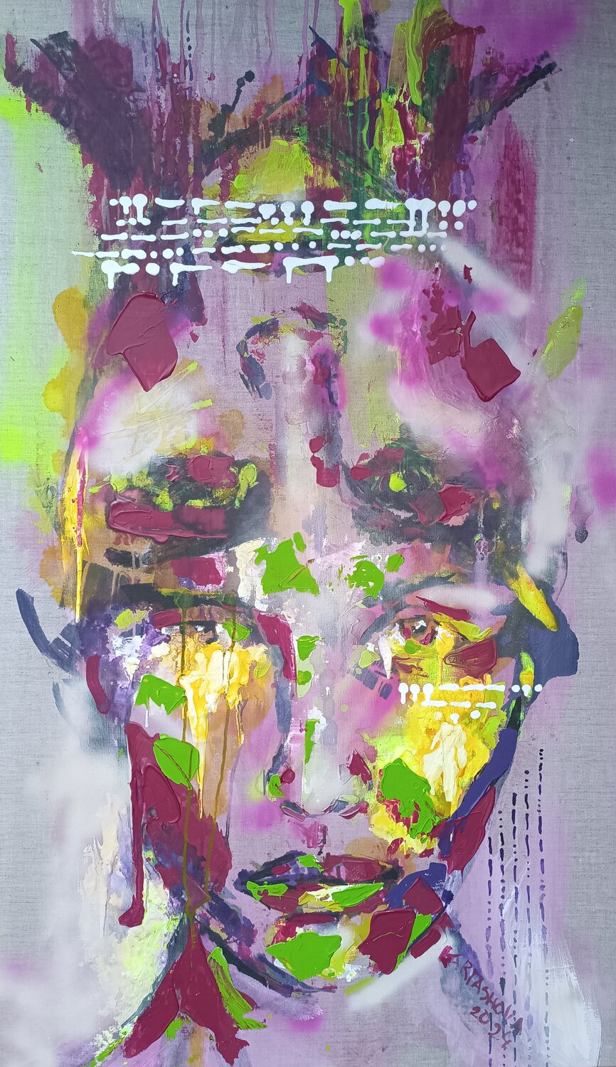 Spiritual world Viktoriia Kartashova Original painting for sale