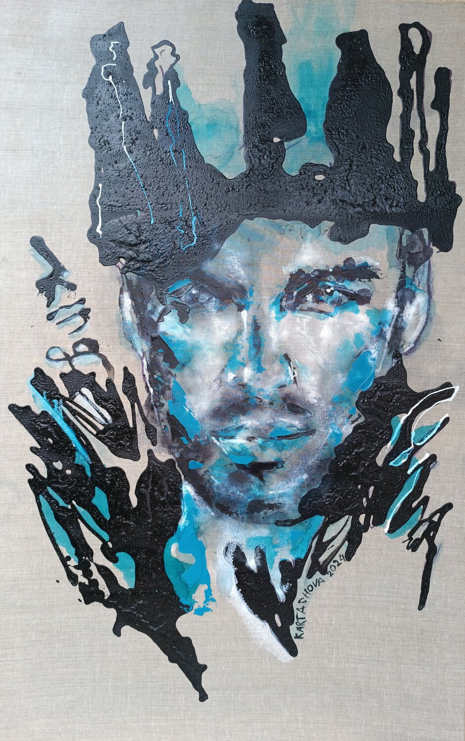 Feel like king Viktoriia Kartashova Original painting for sale