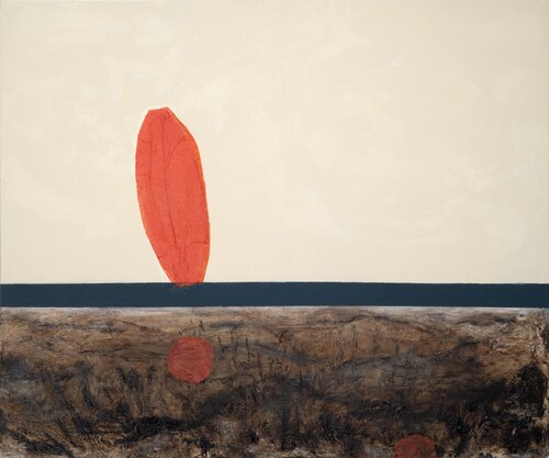 Ivory and orange by ANTONELLA QUACCHIA, Painting for Sale on Select
