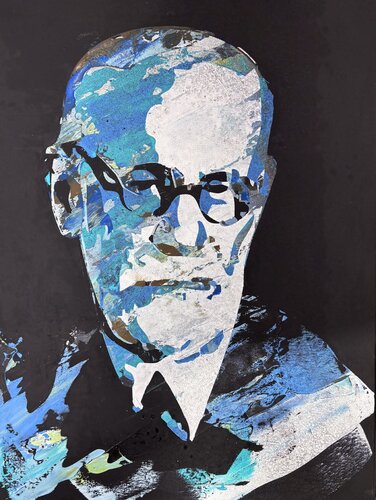 Freud by Steffen Schulze, Painting for Sale on Select