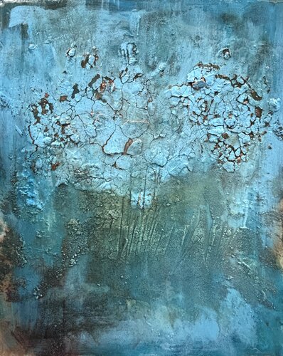 Quake "Blaues Gedächtnis" by Steffen Schulze, Painting for Sale on Select