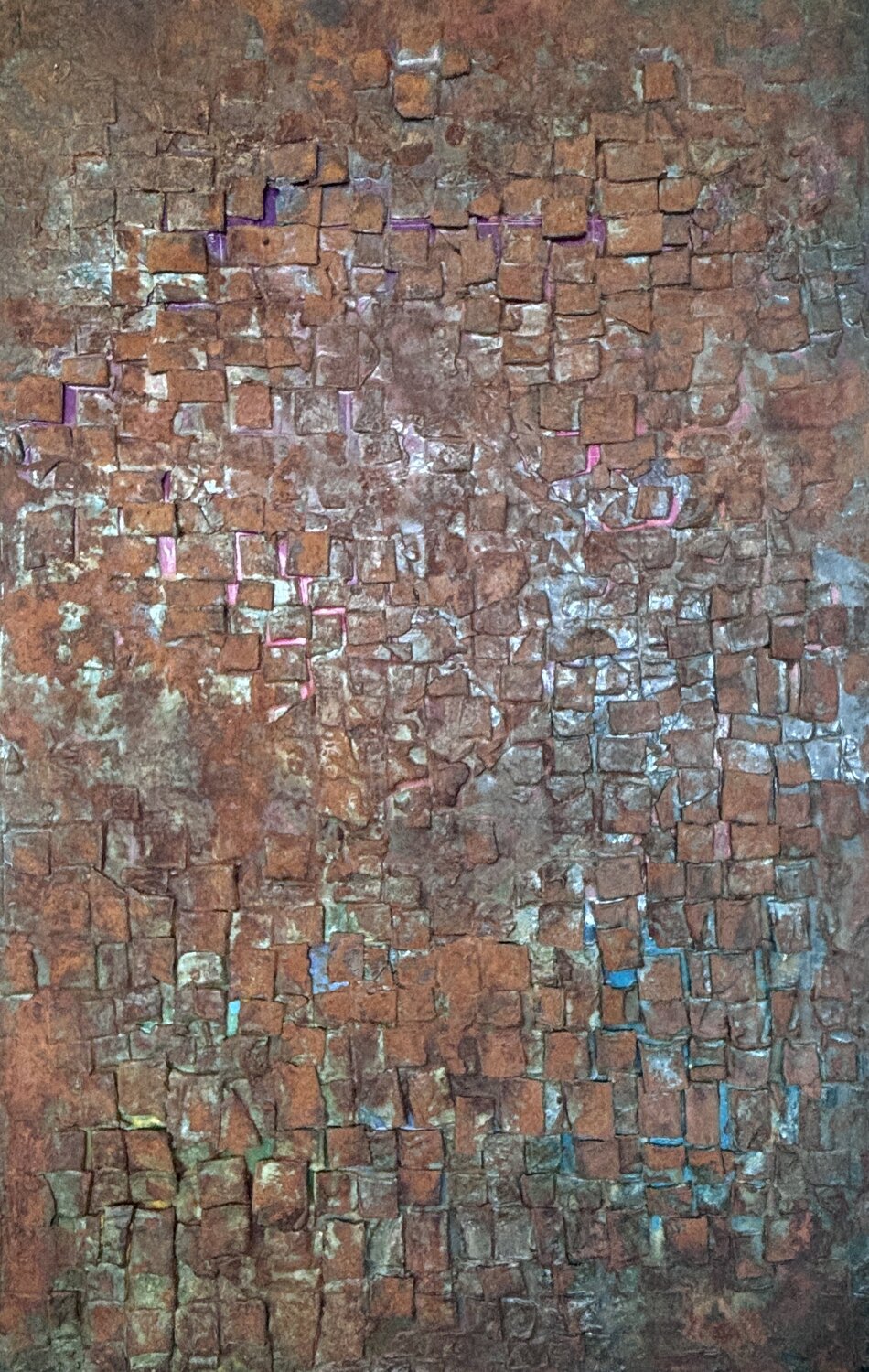 Quake Grid Steffen Schulze Original painting for sale