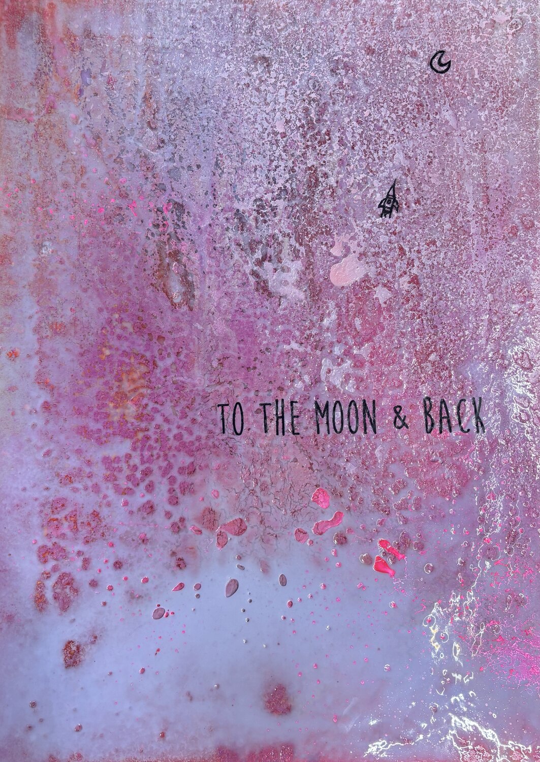 To the Moon & back Steffen Schulze Original painting for sale