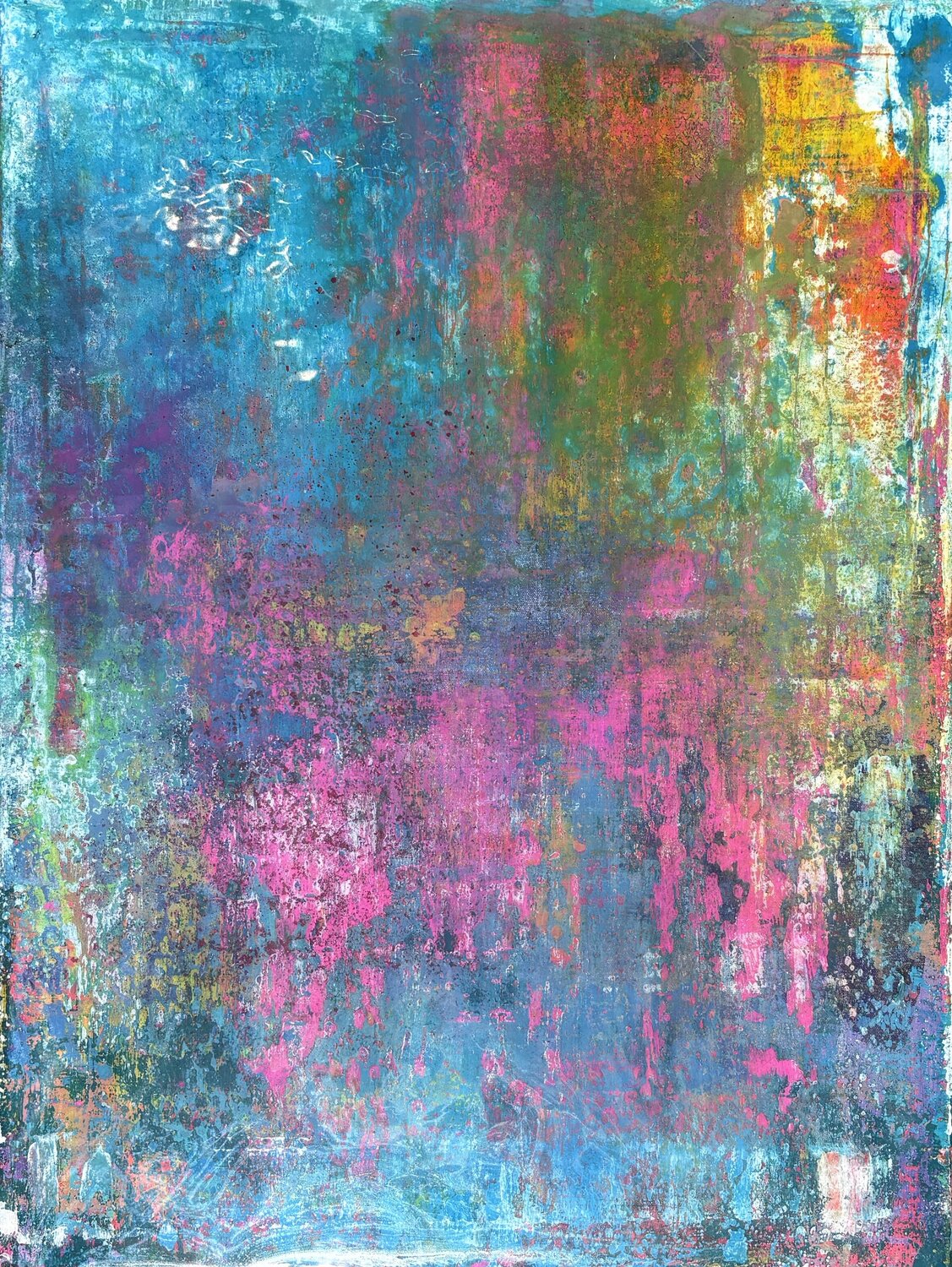 Quake "Afterglow" Steffen Schulze Original painting for sale