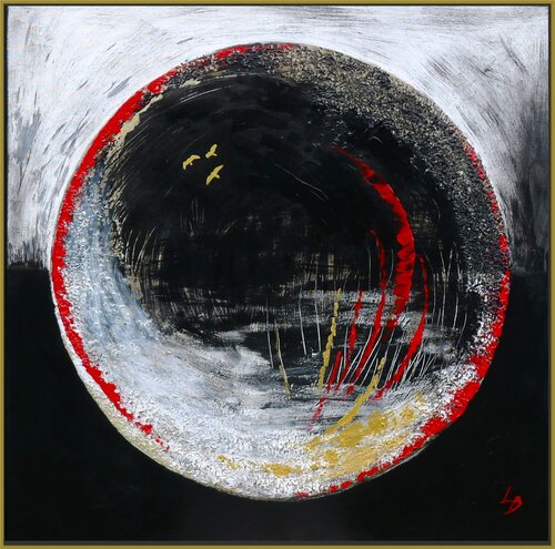 Black Sun by Lelde Brake-Klaveri, Painting for Sale on Select
