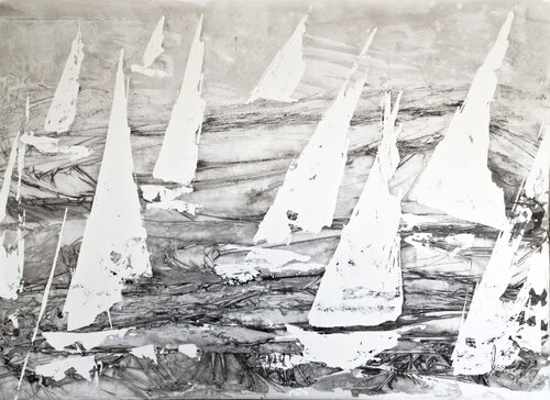 Barcolana Race 10 by MACARENA SANZ, Painting for Sale on Select