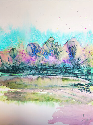 Summer walk by MACARENA SANZ, Painting for Sale on Select