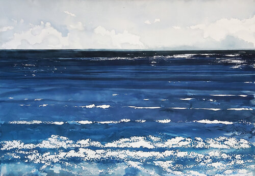 Deep Blue Sea by MACARENA SANZ, Painting for Sale on Select