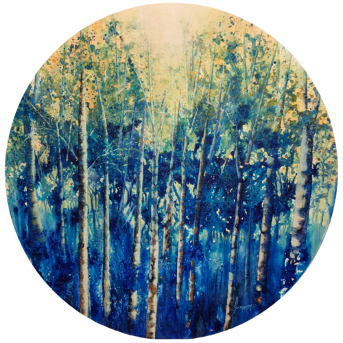 Blue Forest nº5 by MACARENA SANZ, Painting for Sale on Select