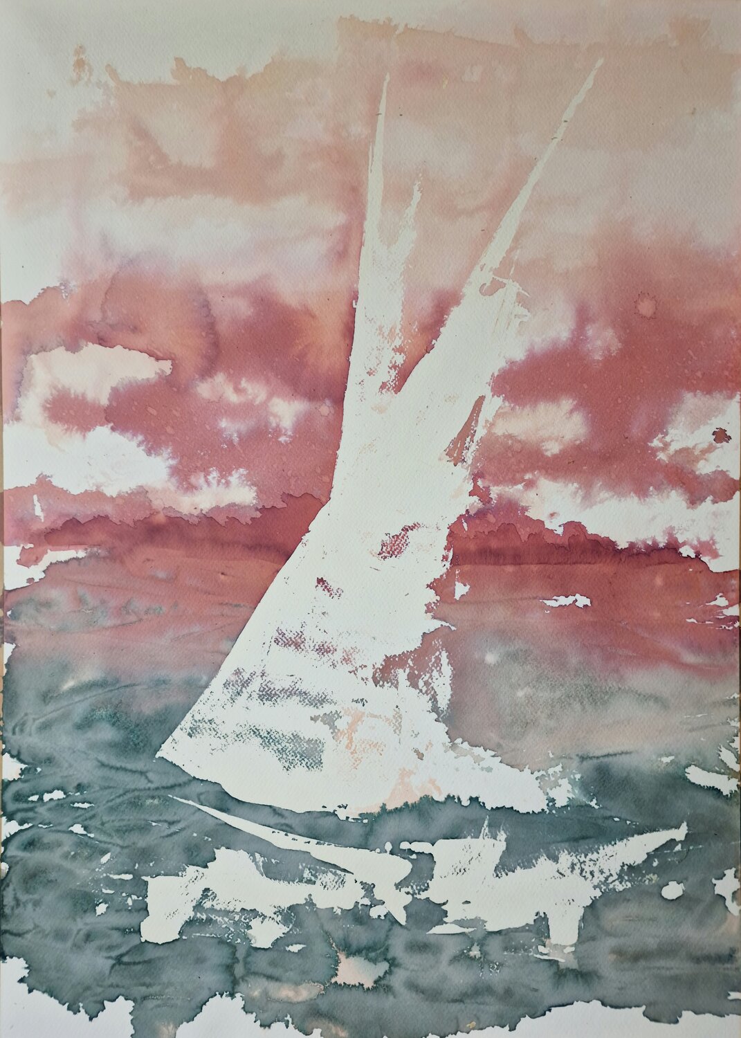 Barcolana Race 5 MACARENA SANZ Original painting for sale