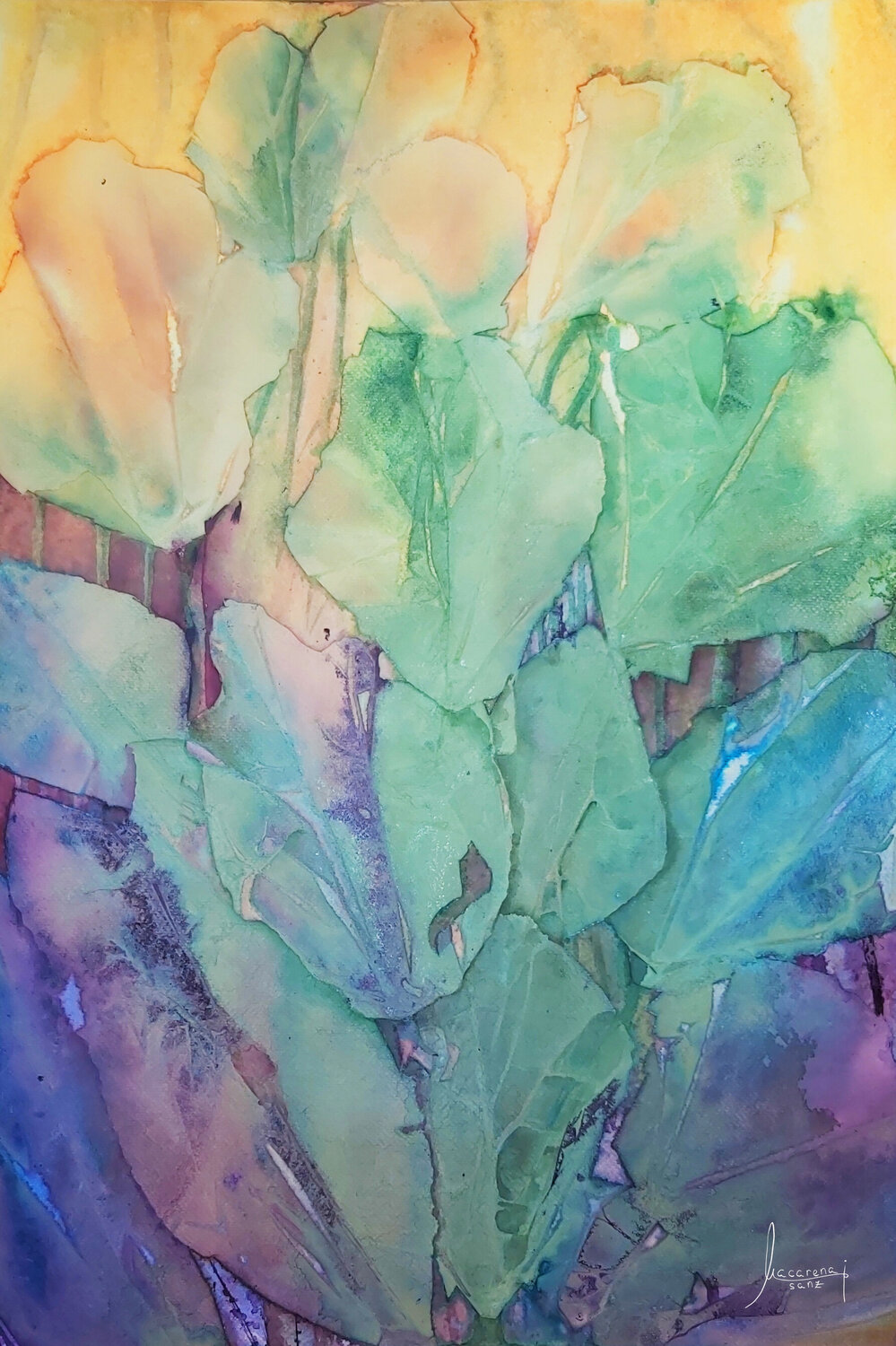 Secret Garden nº2 MACARENA SANZ Original painting for sale