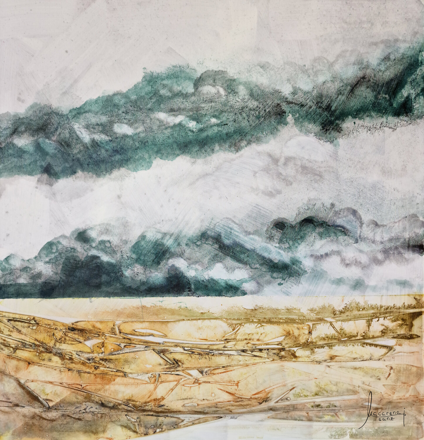 Abstract Landscape nº3 MACARENA SANZ Original painting for sale
