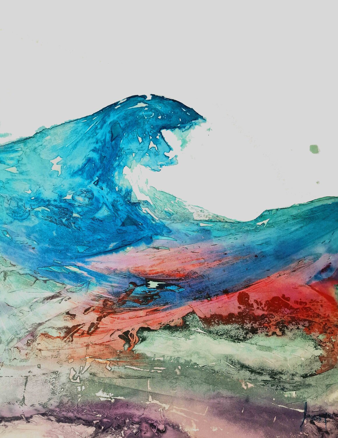 Te Mereces una Ola MACARENA SANZ Original painting for sale