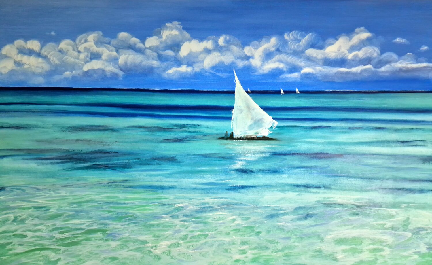 Paradise MACARENA SANZ Original painting for sale