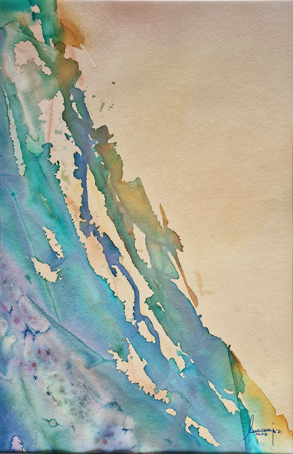 Wonderland 1 MACARENA SANZ Original painting for sale