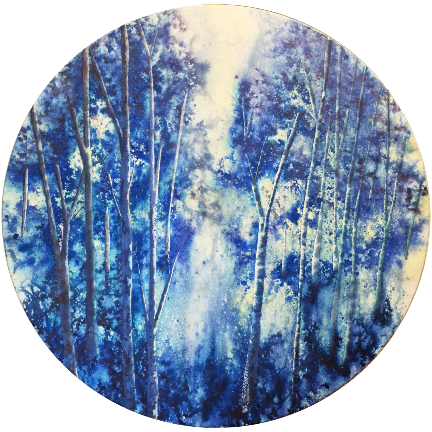 Blue Forest 7 MACARENA SANZ Original painting for sale
