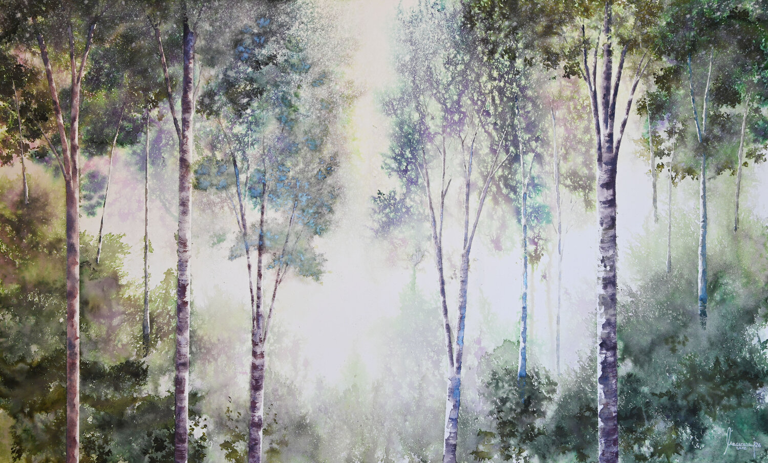 The Calm Forest MACARENA SANZ Original painting for sale