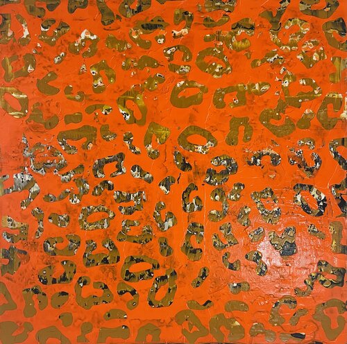 Orange LEO I by Bettina Axel, Painting for Sale on Select
