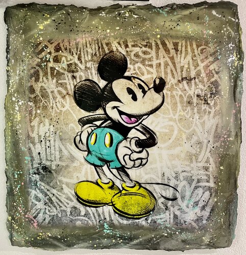 Mickey street art by N NATHAN, Painting for Sale on Select