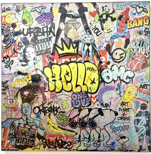 Pop Wall Culture by N NATHAN, Painting for Sale on Select
