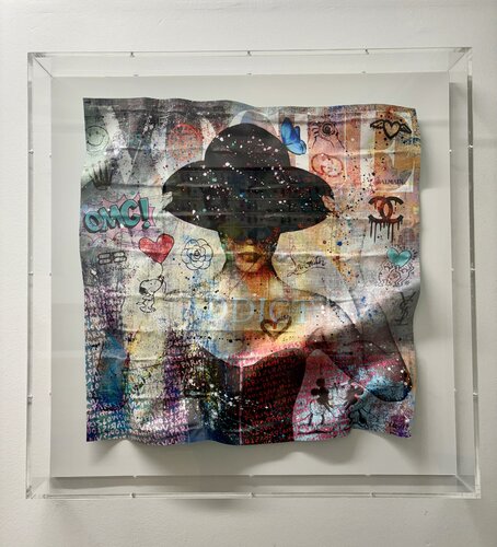 Vogue Addict Pink Canvas by N NATHAN, Painting for Sale on Select